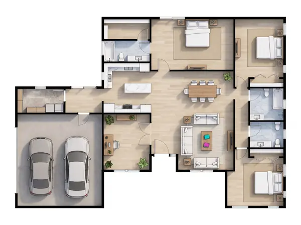 Bright 3-Bed House floorplan