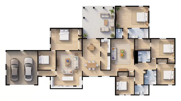 Sprawling Bright 5-Bed floorplan