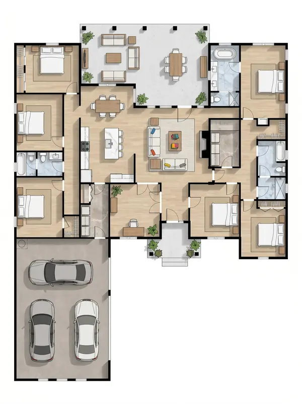 Spacious Bright 6-Bed House floorplan