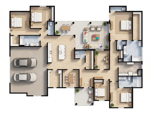 Spacious Classic 5-Bed House floorplan