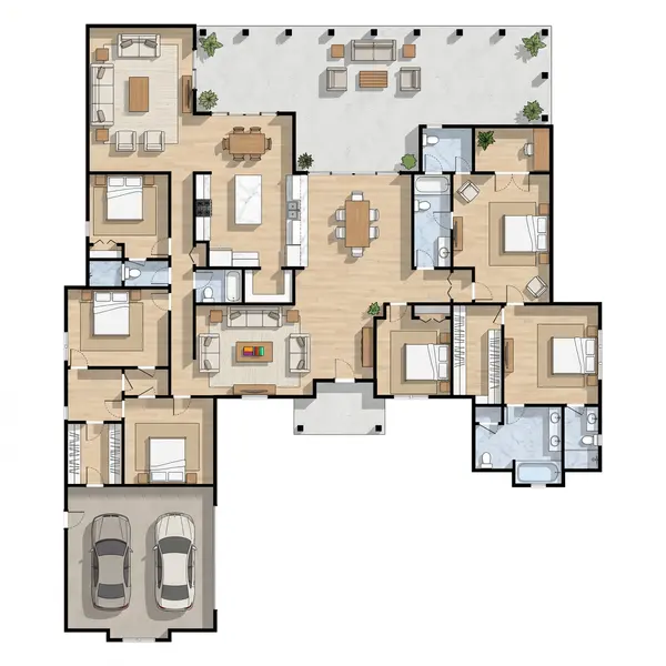Spacious Bright 7-Bed floorplan