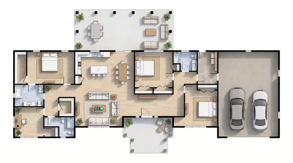 Sprawling Bright 3-Bed Home floorplan