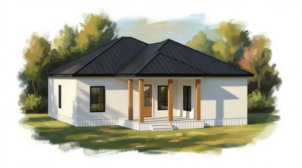 Bright 1-Bed Retreat exterior render
