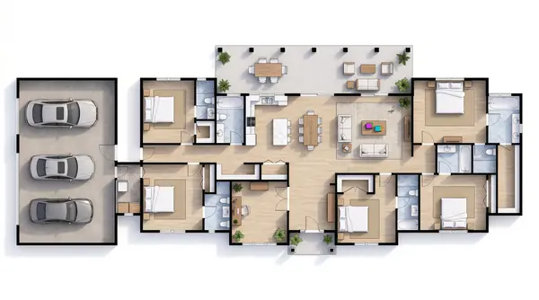 Spacious Bright 5-Bed Home floorplan