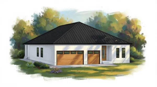 Bright 3-Bed with Dual Garages exterior render