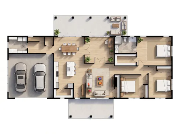 Spacious Bright 3-Bed House floorplan
