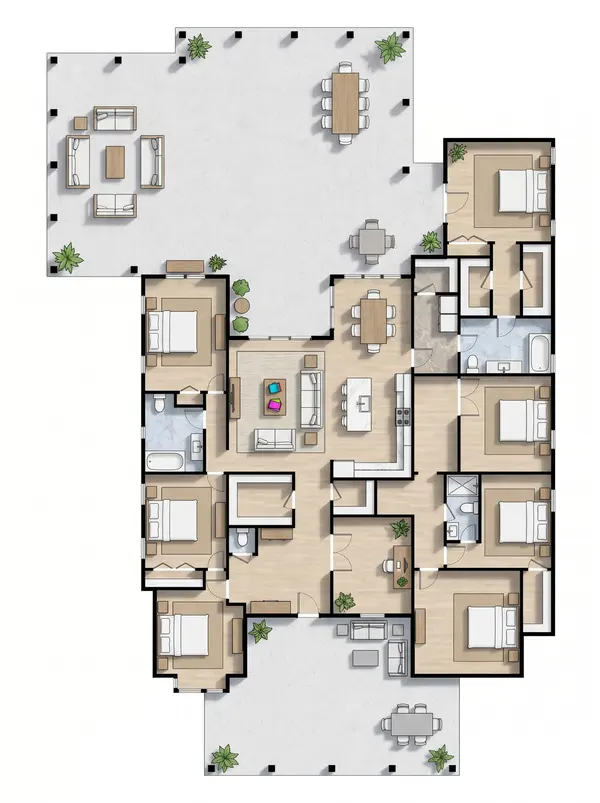 Sprawling Classic 7-Bed floorplan