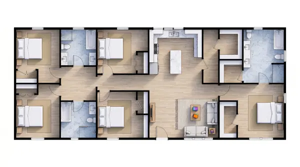 Bright 5-Bed House floorplan
