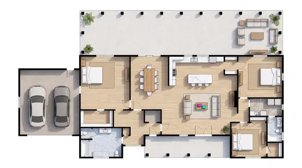 Bold 3-Bed with Garage floorplan