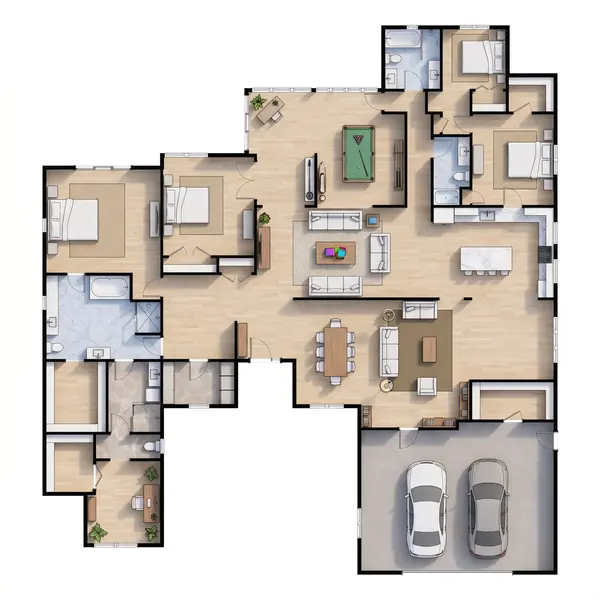 Spacious Bright 4-Bed Home floorplan