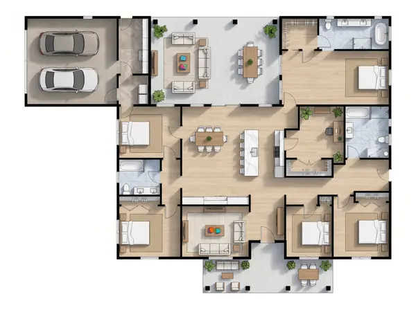 Spacious Bold 5-Bed Home floorplan