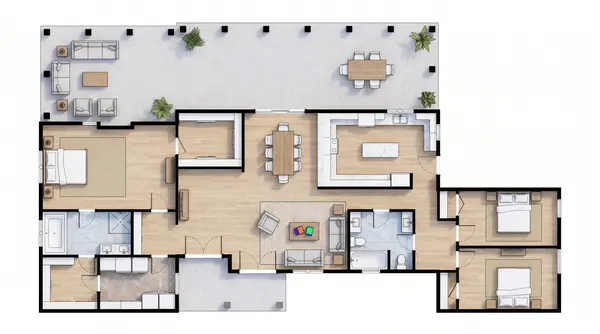 Classic 3-Bed Home floorplan