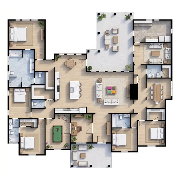 Spacious Bright 5-Bed House floorplan