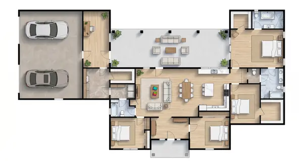 Spacious Bright 4-Bed Home floorplan