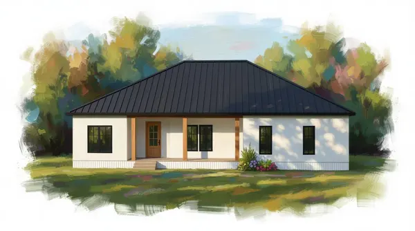 Bright 3-Bed Home exterior render