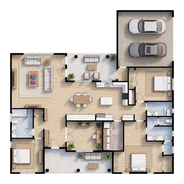 Bright 3-Bed Home floorplan