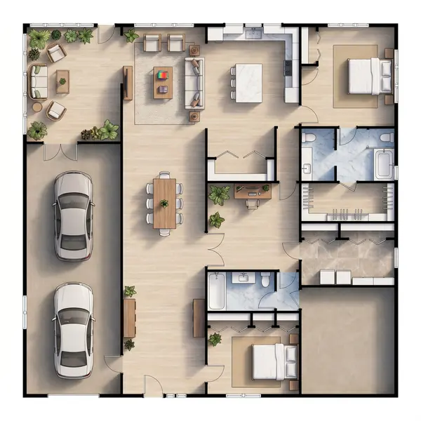 Bright 3-Bed House floorplan