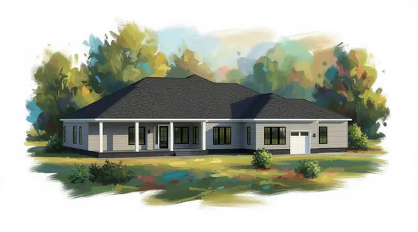 Sprawling Bright 3-Bed Ranch exterior render