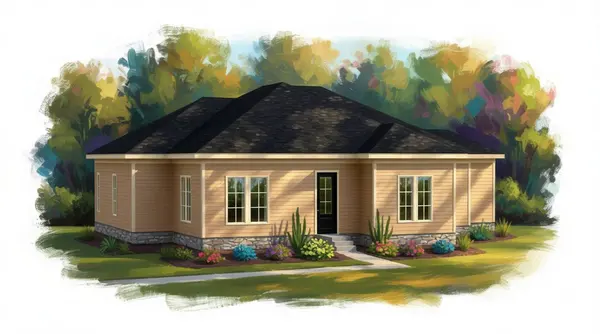 Earthy 4-Bed Home exterior render