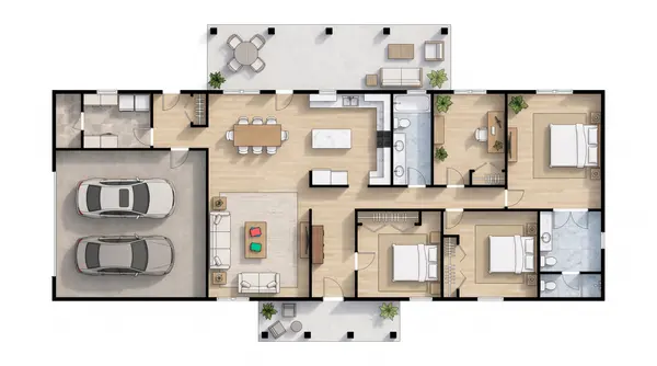 Spacious Bright 3-Bed House floorplan