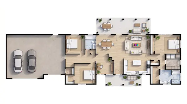 Spacious Bright 3-Bed House floorplan