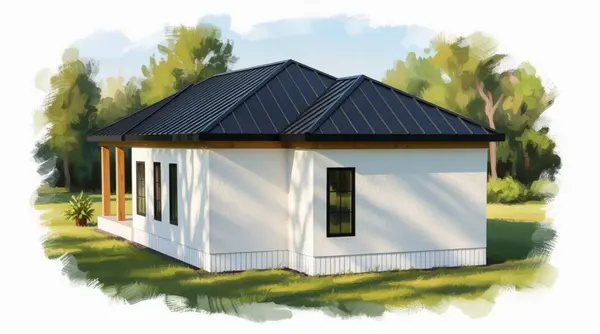Sleek Bright 1-Bed Home exterior render