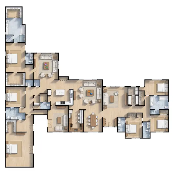 Sprawling Bright 5-Bed floorplan