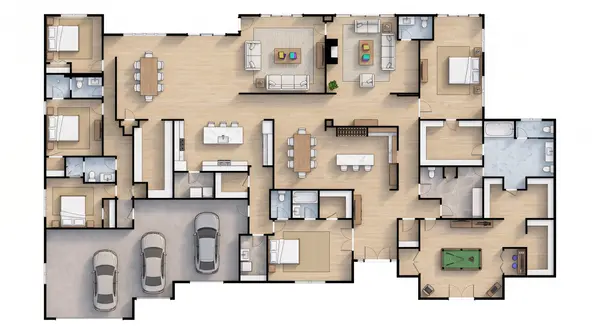 Sprawling Bright 5-Bed floorplan