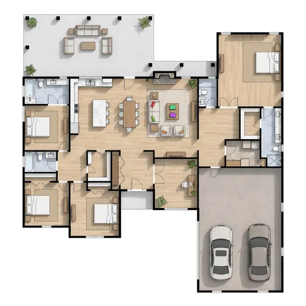 Spacious Bright 5-Bed floorplan