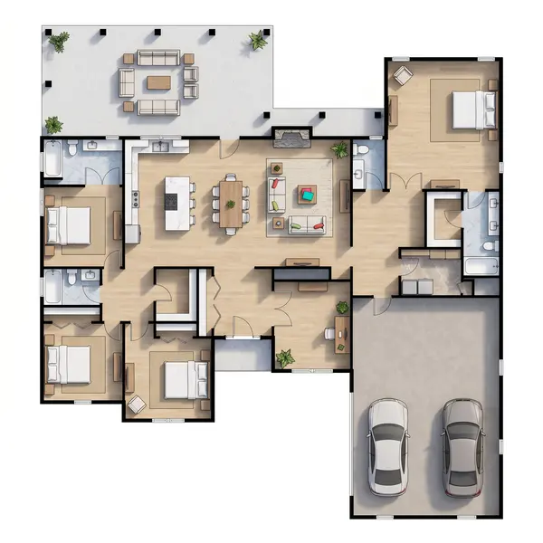 Spacious Bright 5-Bed House floorplan