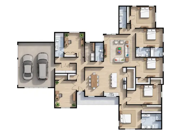 Spacious 5-Bed Bright Home floorplan