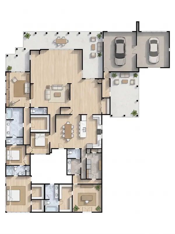Bright 3-Bed Residence floorplan