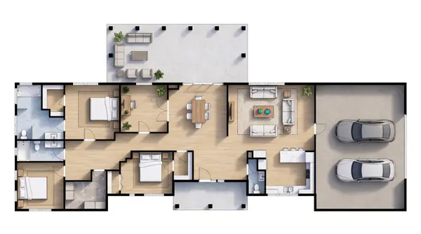 Spacious Bright 3-Bed floorplan