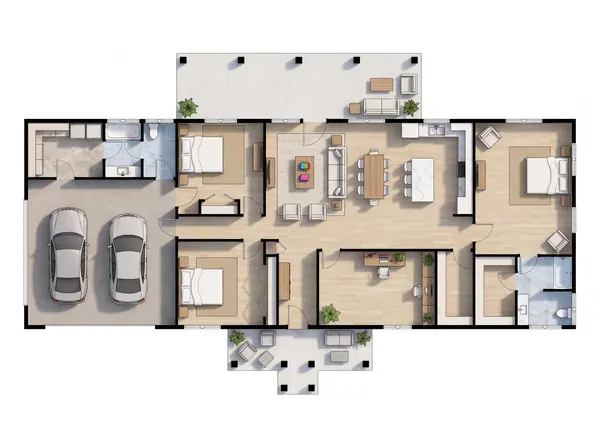 Spacious Bright 3-Bed Home floorplan