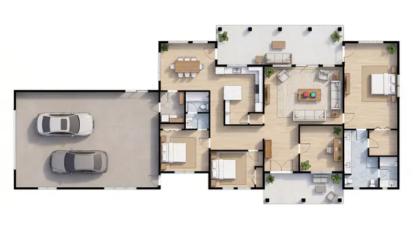 Spacious Bright 3-Bed House floorplan