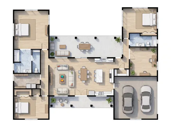 Bright 3-Bed House floorplan