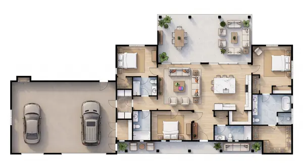 Bright 3-Bed House floorplan