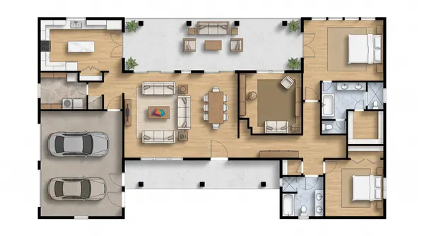 Bright 1-Bed Home floorplan