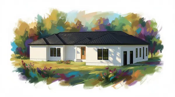 Bright 3-Bed House exterior render