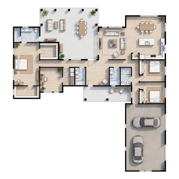 Bright 3-Bed House floorplan