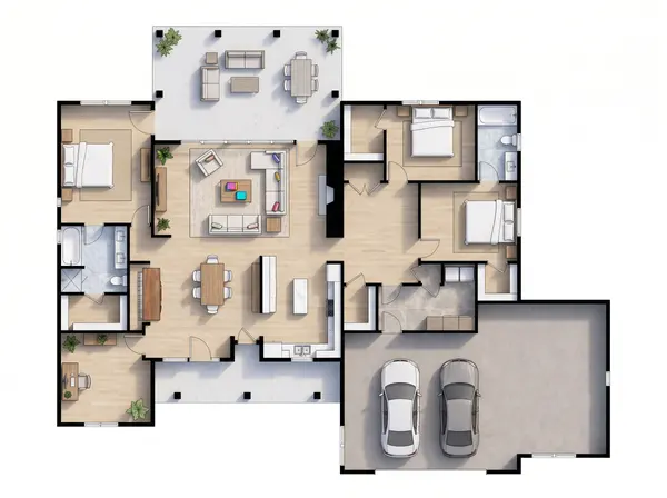 Bright 3-Bed Home floorplan