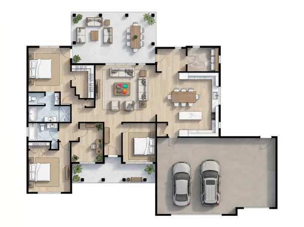 Sprawling Earthy 3-Bed floorplan