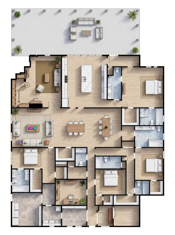 Spacious Bright 5-Bed floorplan