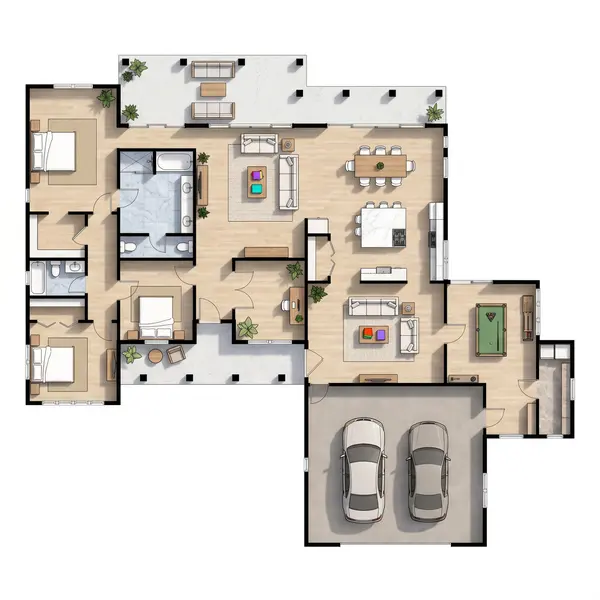 Spacious Bright 3-Bed Home floorplan