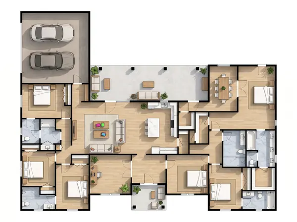 Sprawling Bright 6-Bed Home floorplan