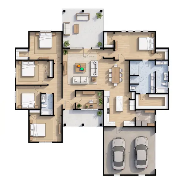 Bright 5-Bed House floorplan