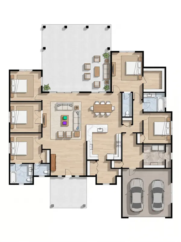 Spacious Bright 5-Bed floorplan