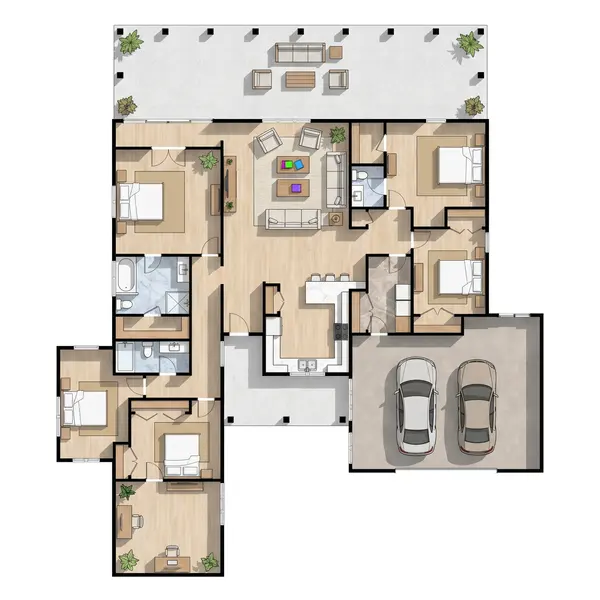 Spacious 5-Bed Classic Home floorplan