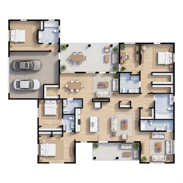 Bright 5-Bed House floorplan
