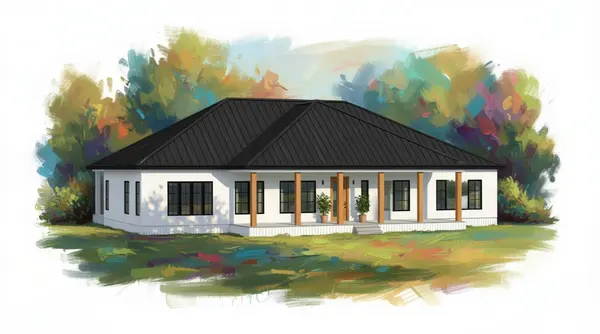 Bright 5-Bed Plan exterior render